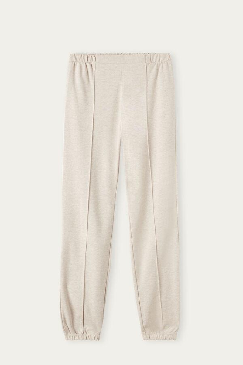 Intimissimi Slow and Cozy Pants in Warm Cotton Ženske Pidžama Bež | HR 2066GLQ