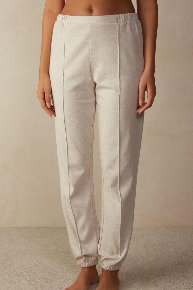 Intimissimi Slow and Cozy Pants in Warm Cotton Ženske Pidžama Bež | HR 2066GLQ