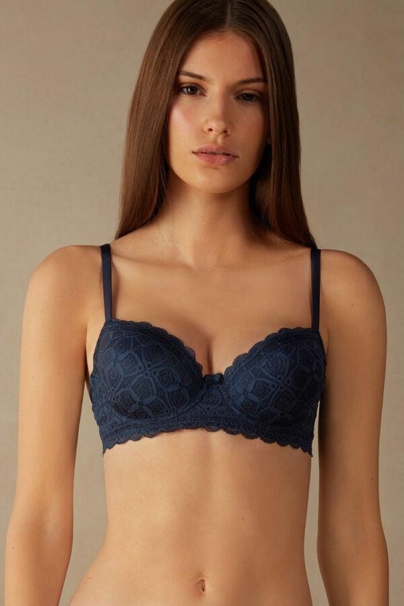 Intimissimi Sofia Balconette in Lace Ženske Grudnjaci Plave | HR 1569SOB