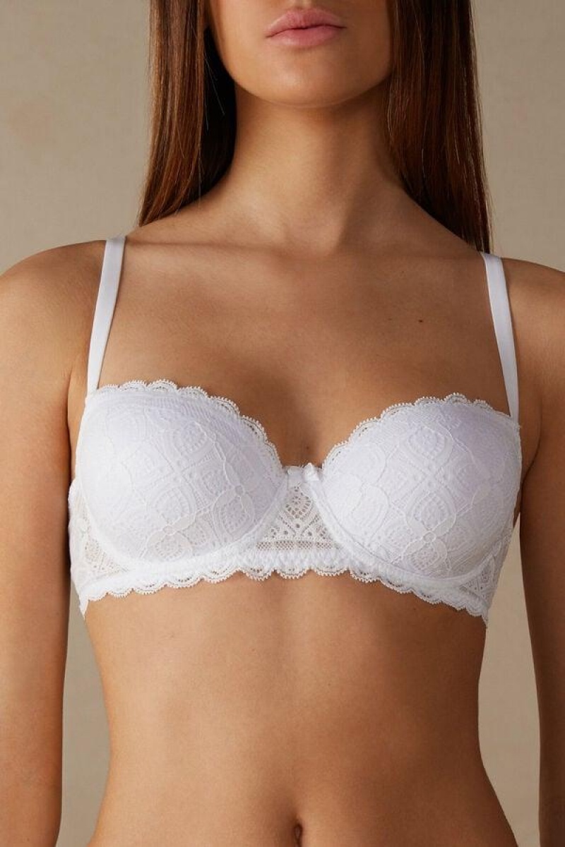 Intimissimi Sofia Balconette in Lace Ženske Grudnjaci Bijele | HR 1572GLQ