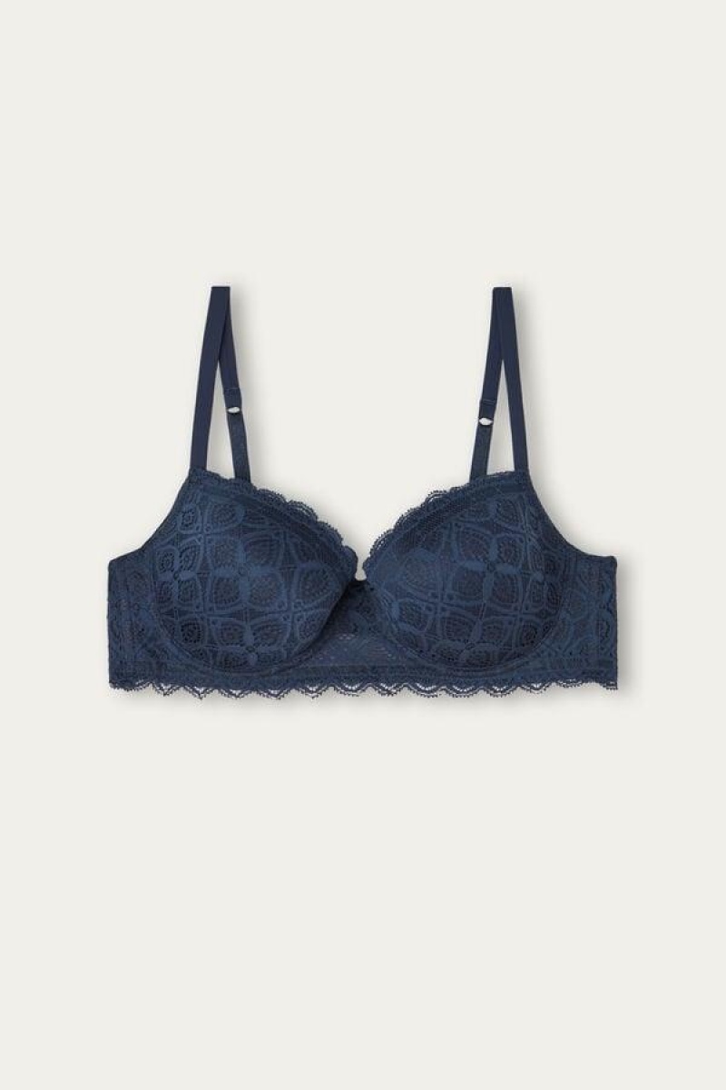 Intimissimi Sofia Balconette in Lace Ženske Grudnjaci Plave | HR 1090QZD