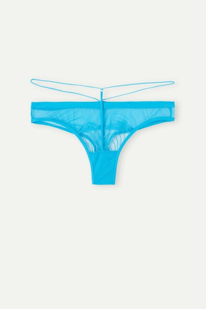 Intimissimi Steal the Show High Rise Brazilian Ženske Gaćice Tirkizne | HR 2479EXB