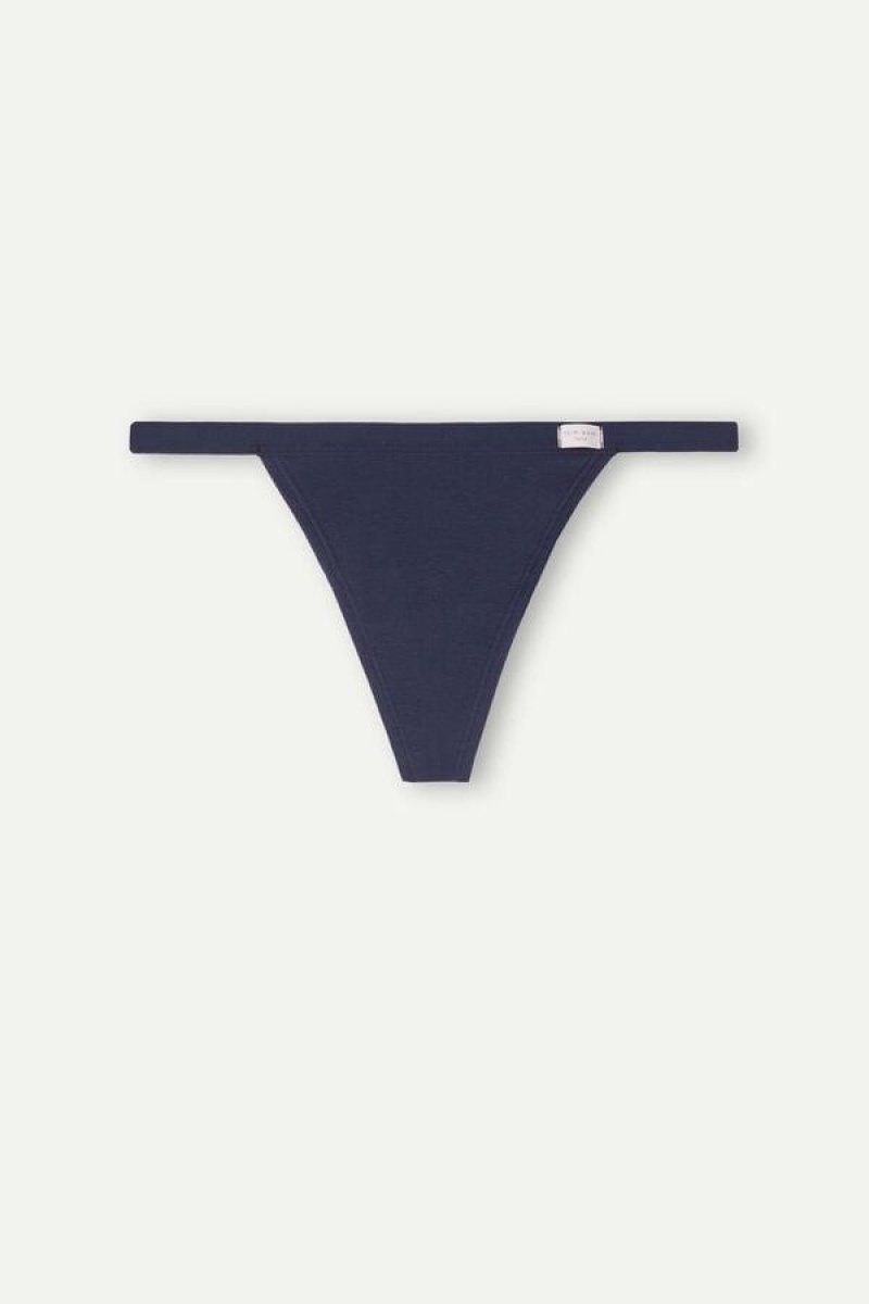 Intimissimi String Thong in Cotton Ženske Gaćice Plave | HR 2278LHT