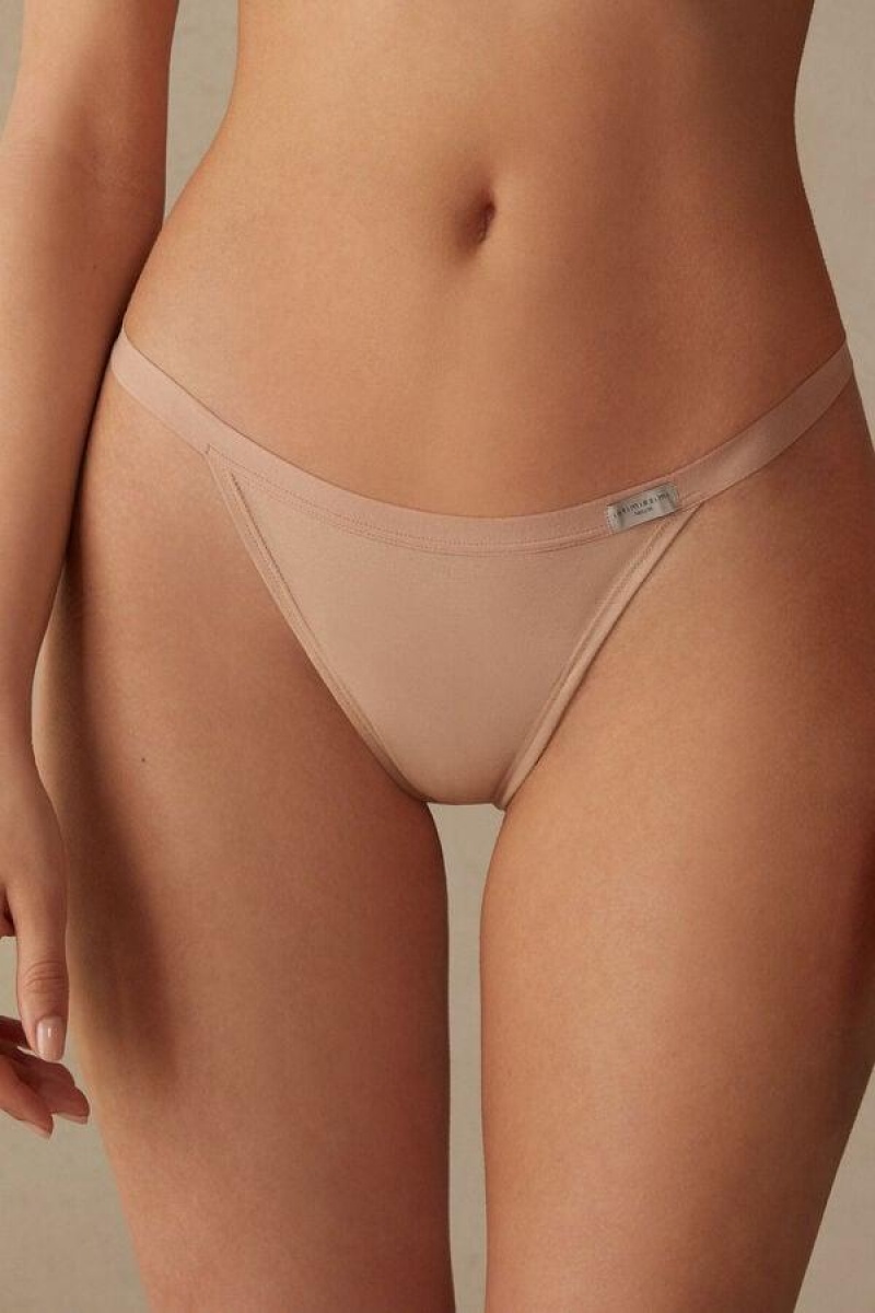 Intimissimi String Thong in Cotton Ženske Gaćice Bež | HR 2280XFU