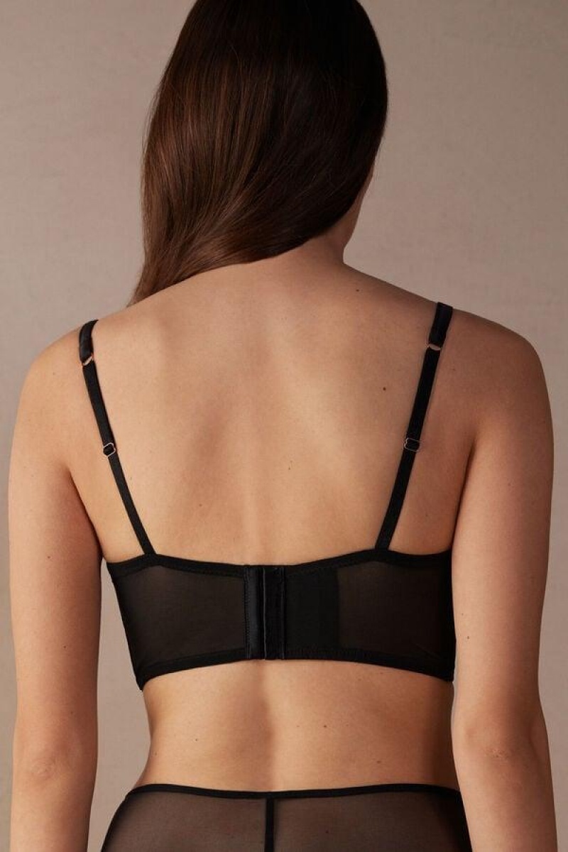 Intimissimi Stunning Beauty Daniela Balconette Bustier Ženske Grudnjaci Crne | HR 1023SOB