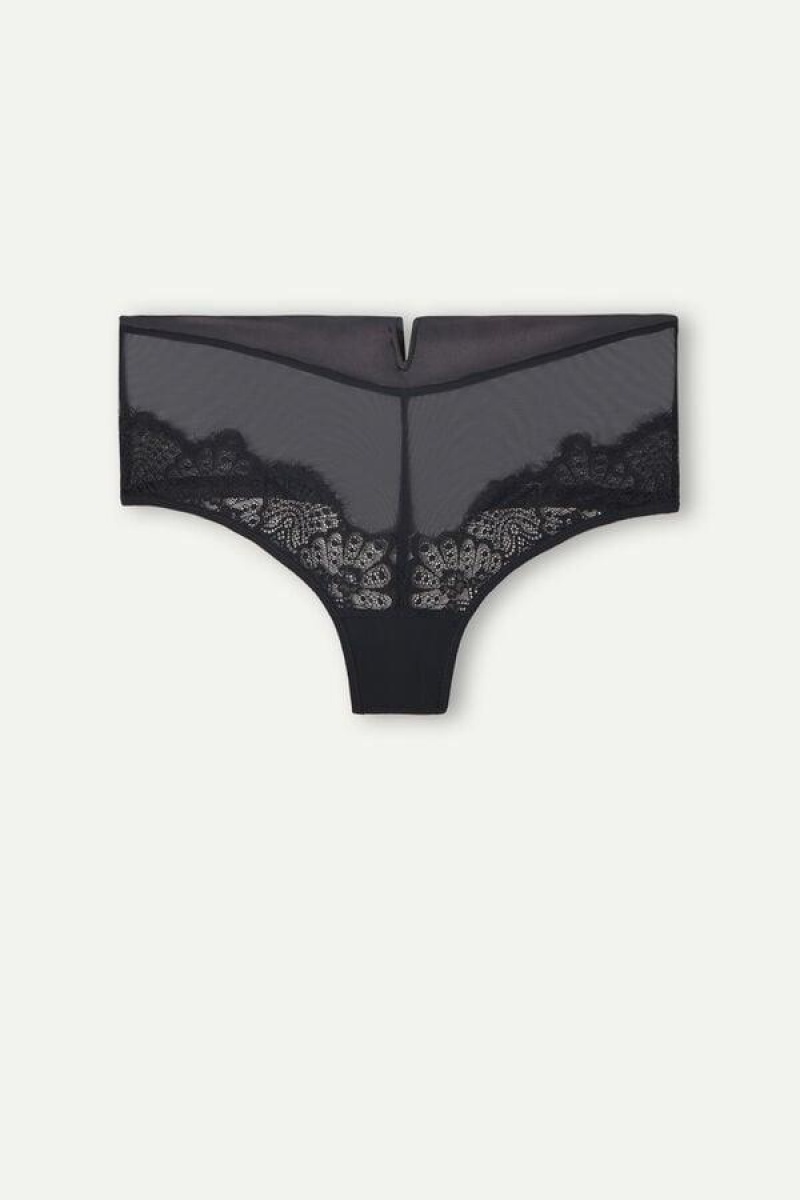 Intimissimi Stunning Beauty Hipster Brazilian Ženske Gaćice Crne | HR 2299FMM