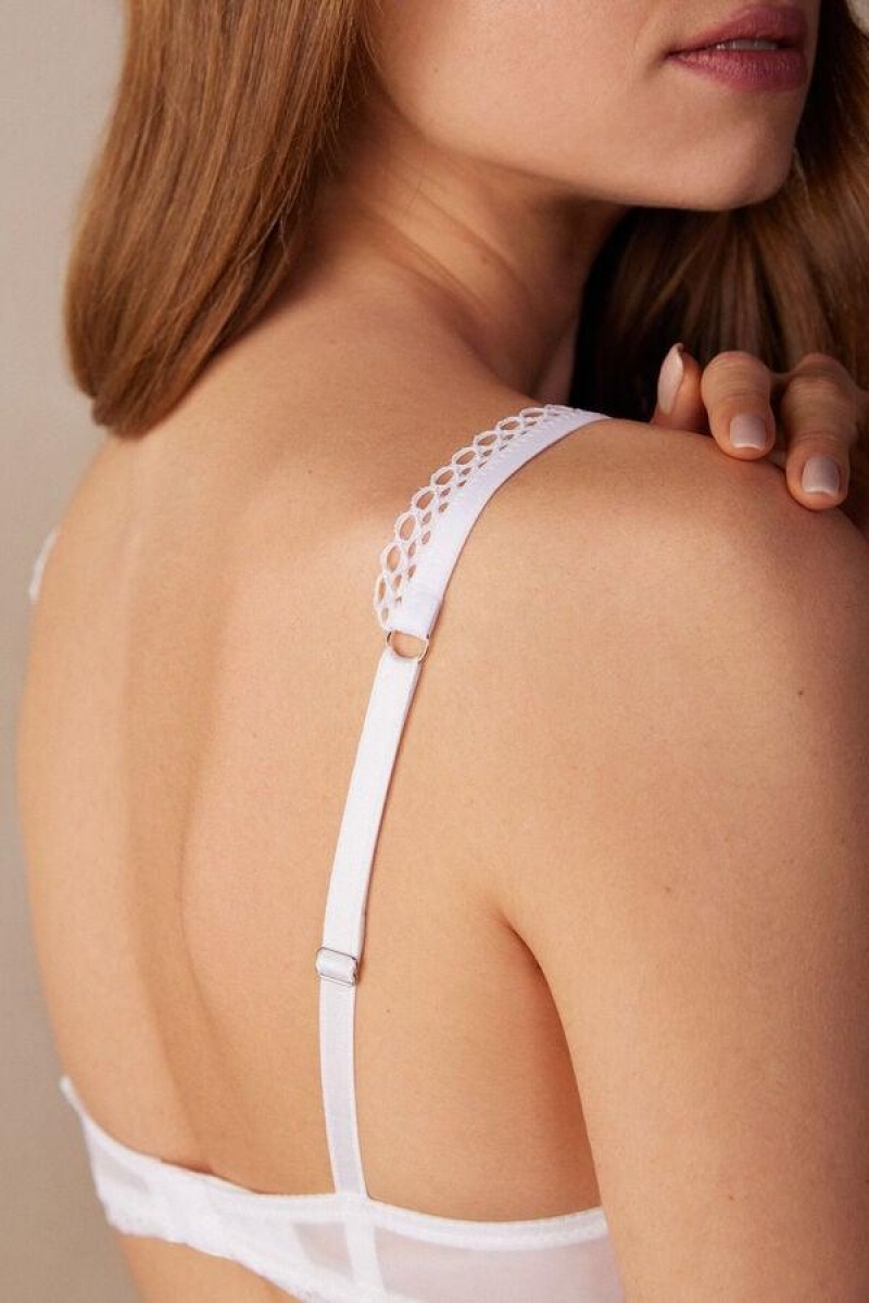 Intimissimi Timeless Simplicity Bellissima Push-up Ženske Grudnjaci Bijele | HR 1270NBA