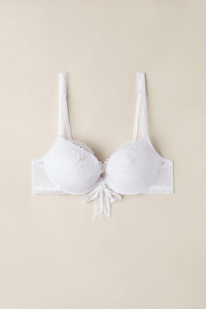 Intimissimi Timeless Simplicity Bellissima Push-up Ženske Grudnjaci Bijele | HR 1270NBA