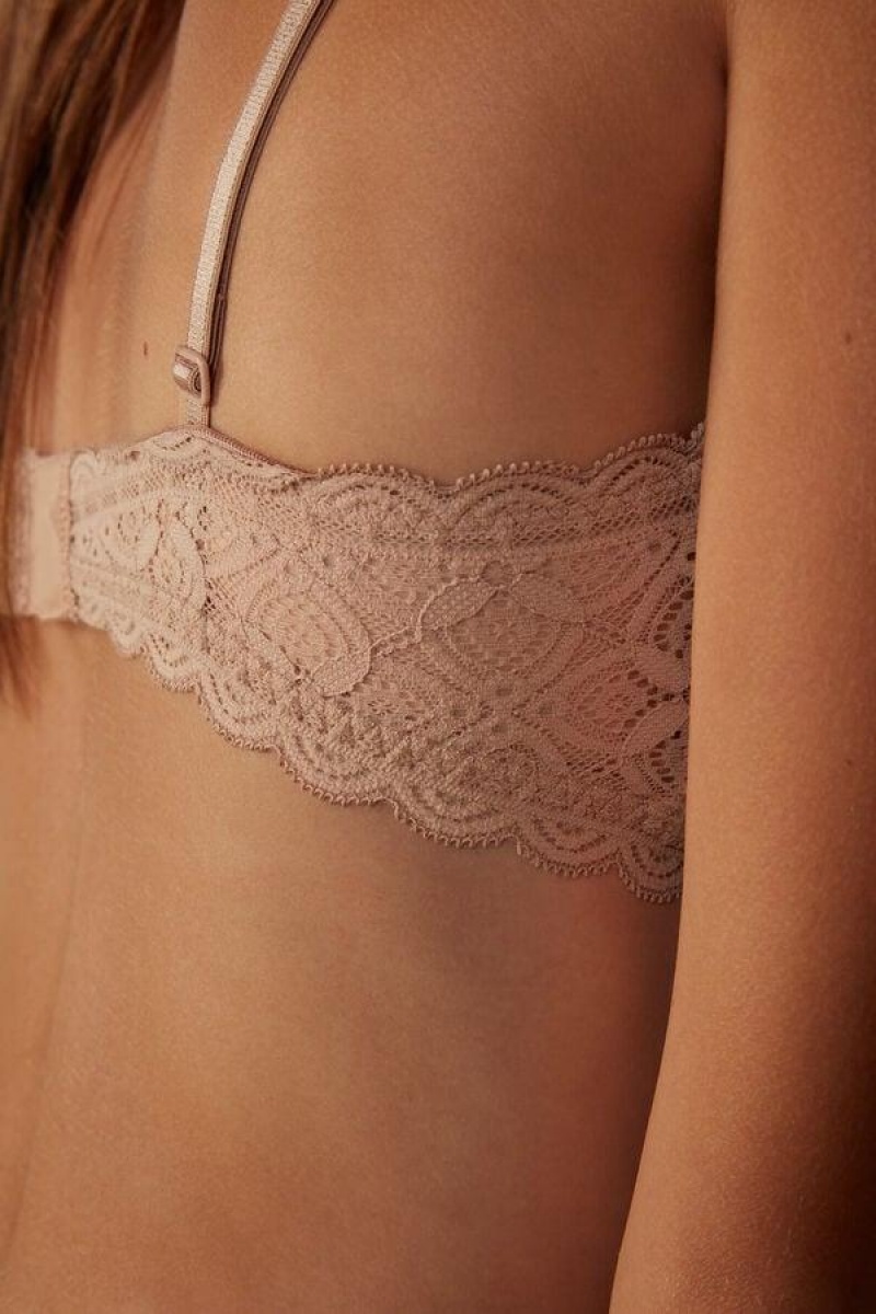 Intimissimi Tiziana Triangle in Lace Ženske Grudnjaci Bež | HR 1175ISZ