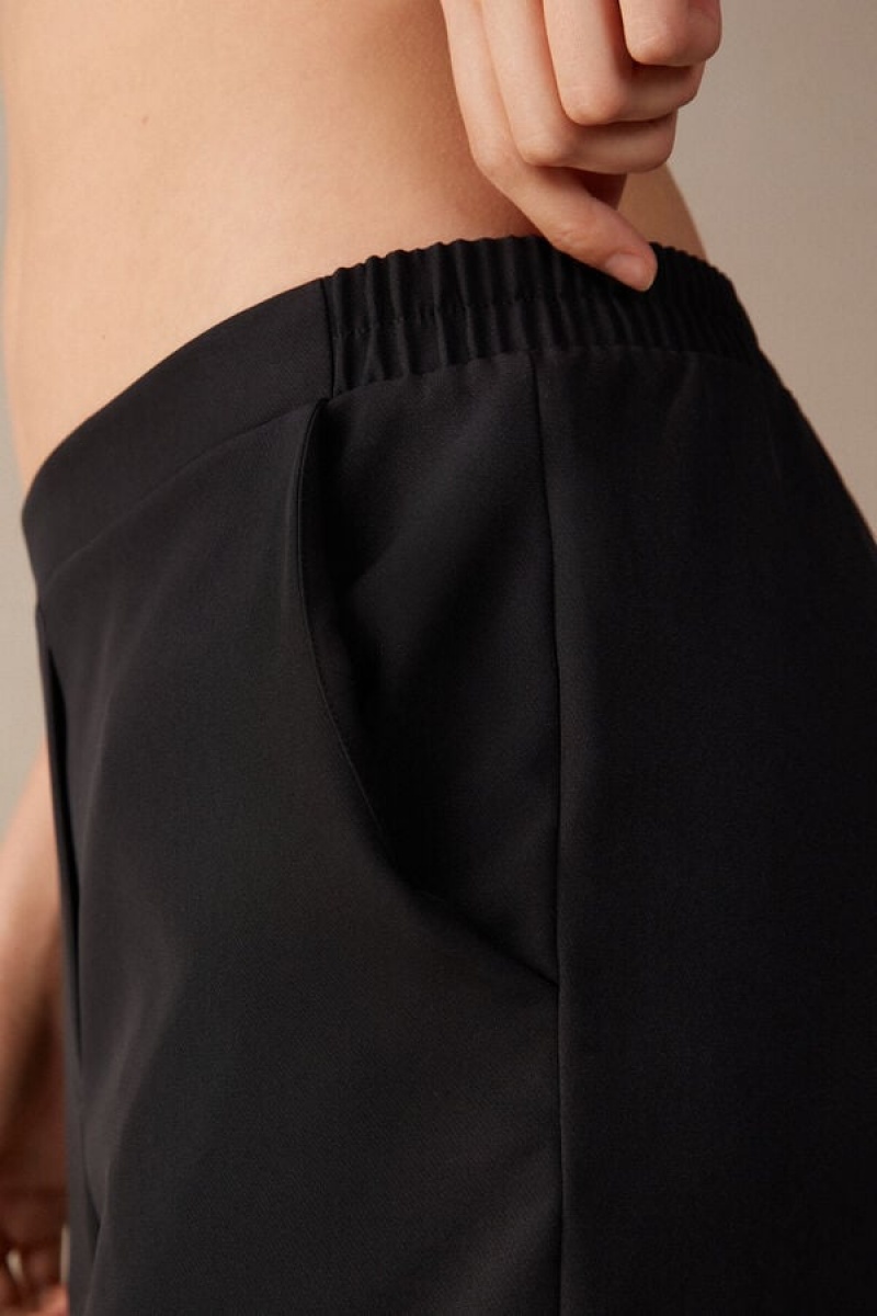 Intimissimi Trousers with Pockets Ženske Hlače Crne | HR 1780GLQ