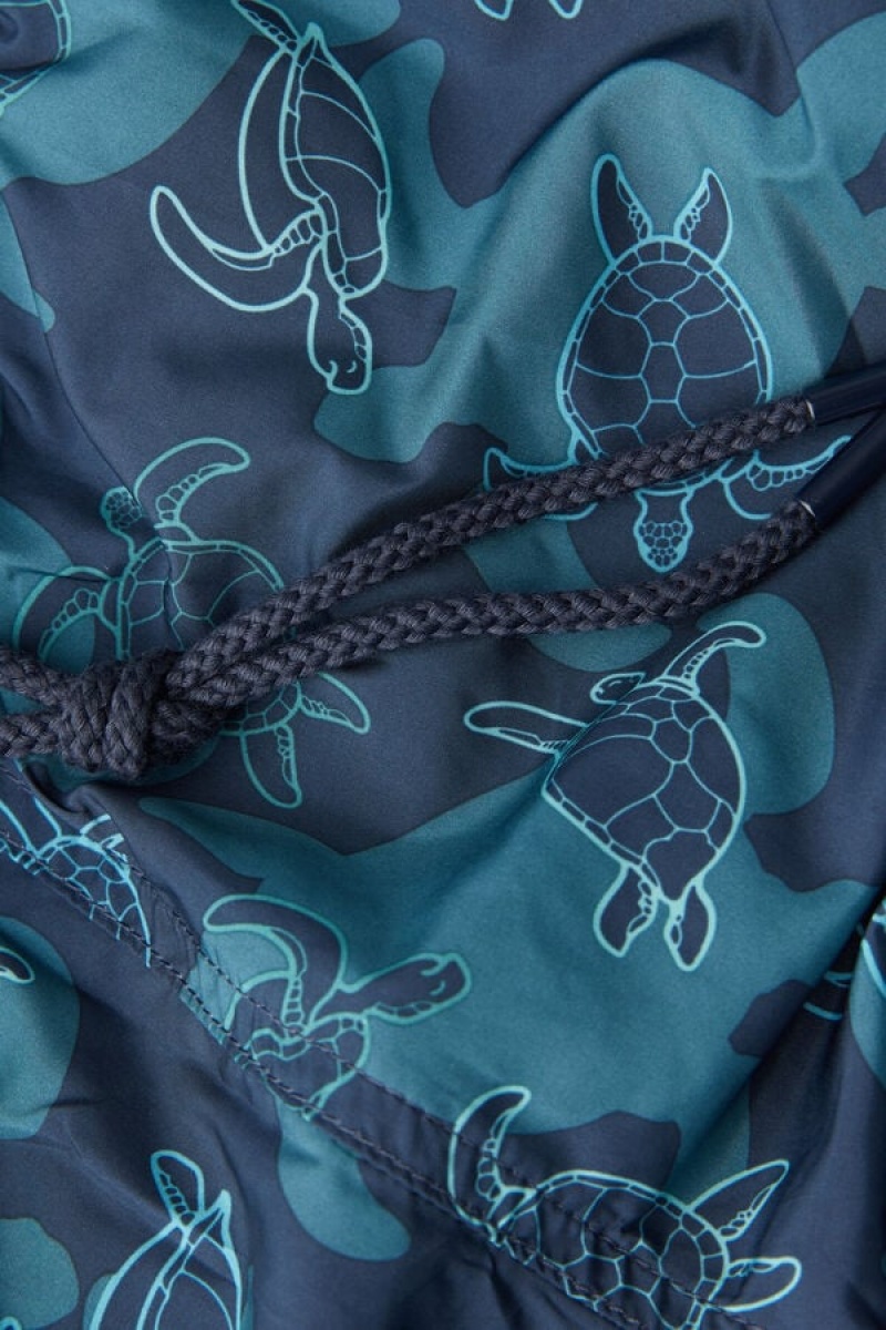 Intimissimi Turtle Print Muške Kupaće Gaće Plave | HR 2749TVI