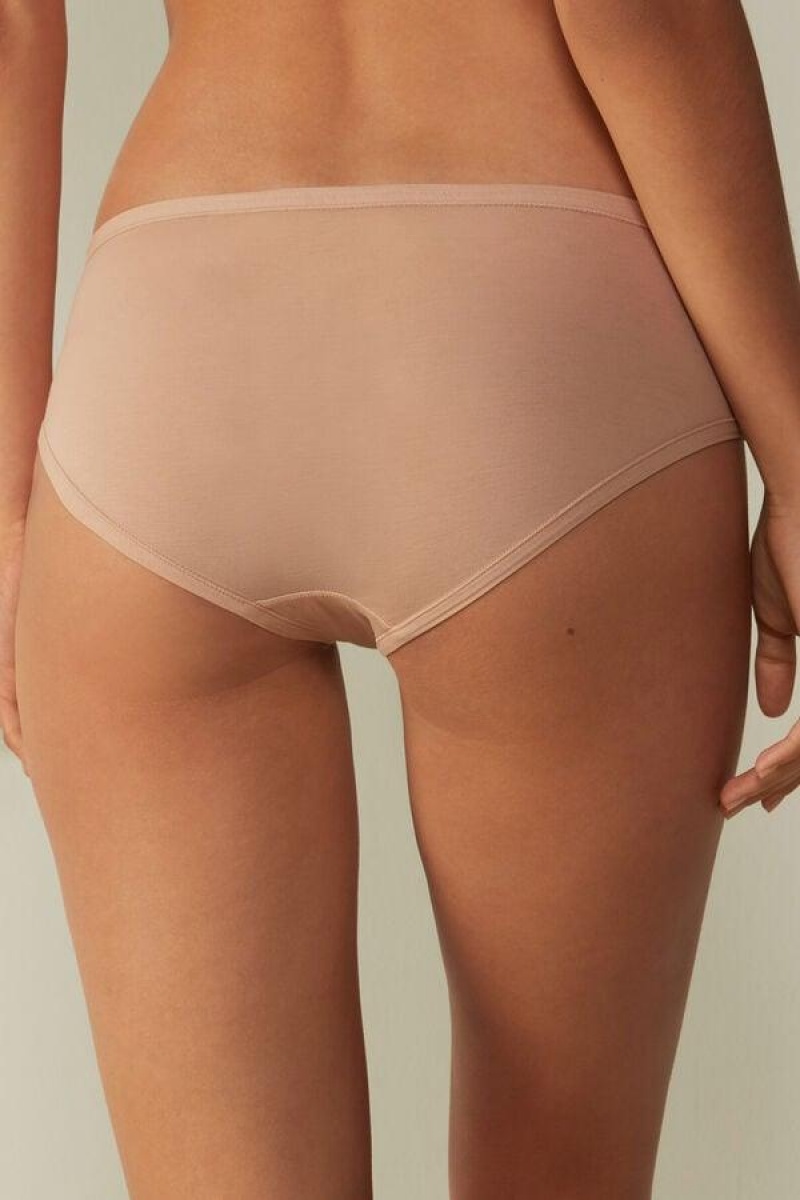 Intimissimi Ultralight Supima® Cotton Briefs Ženske Gaćice Bež | HR 2451TVC