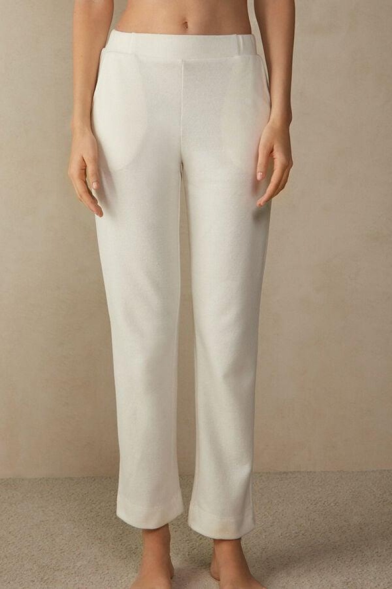 Intimissimi Warm Cuddles Full Length Pants Ženske Pidžama Krem | HR 2061PQC