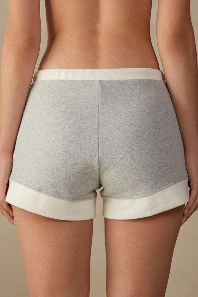 Intimissimi Warm Cuddles Shorts Ženske Pidžama Sive Bijele | HR 1982ORX