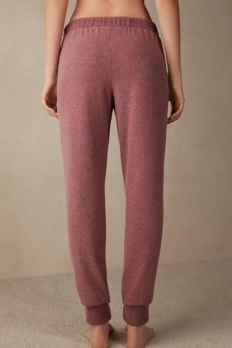 Intimissimi Winter Candies Full Length Cuffed Pants Ženske Pidžama Tamno Roze | HR 2051MAS