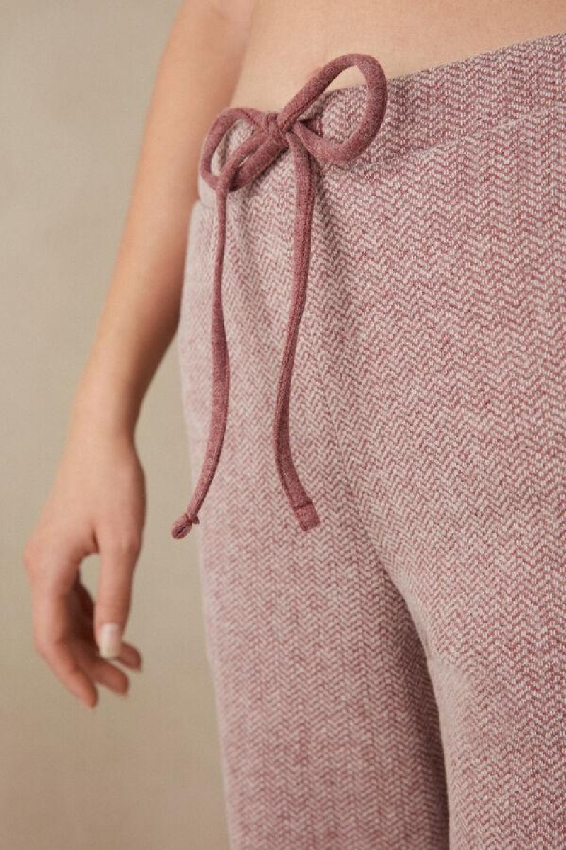 Intimissimi Winter Candies Full Length Sweatpants Ženske Pidžama Tamno Roze | HR 2046XFU