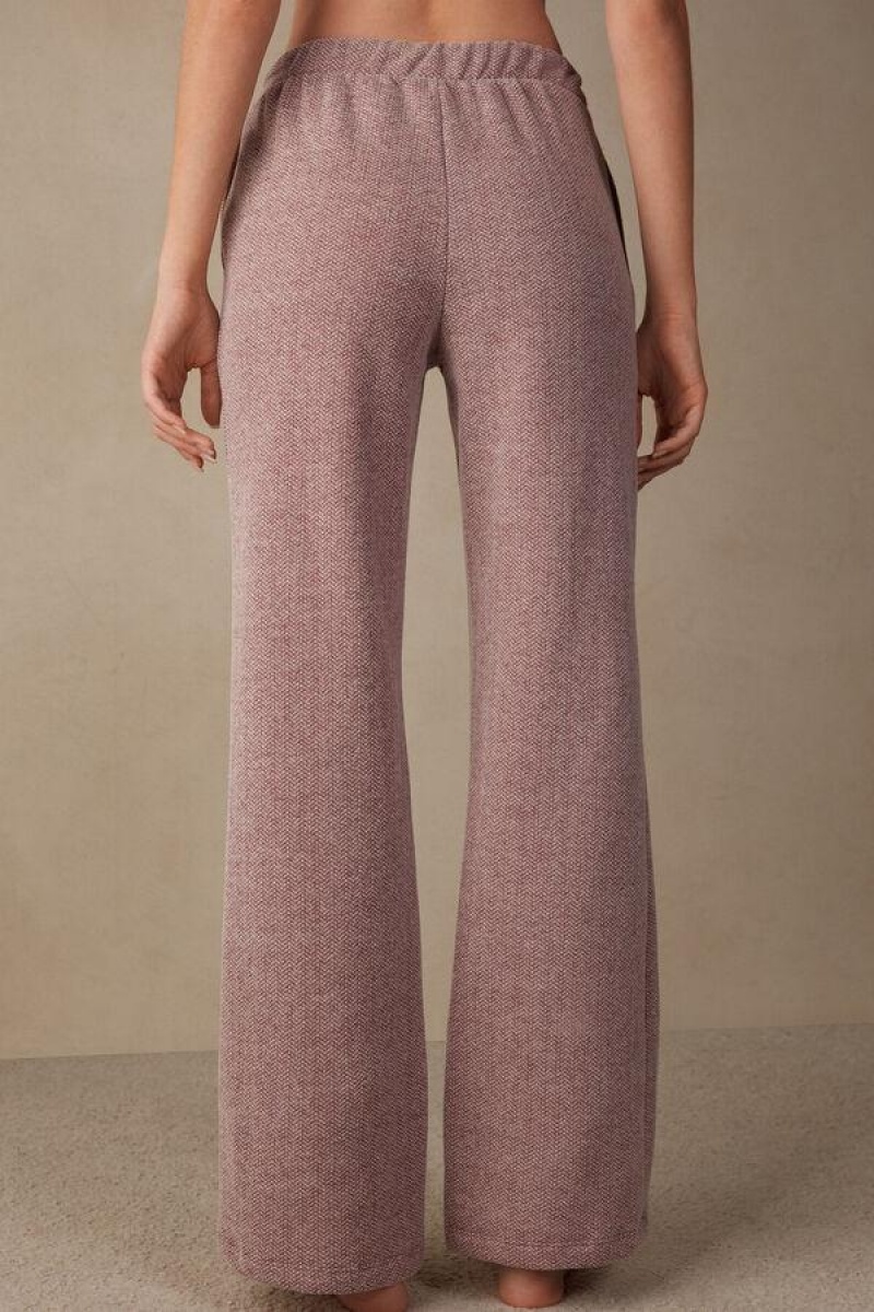 Intimissimi Winter Candies Full Length Sweatpants Ženske Pidžama Tamno Roze | HR 2046XFU